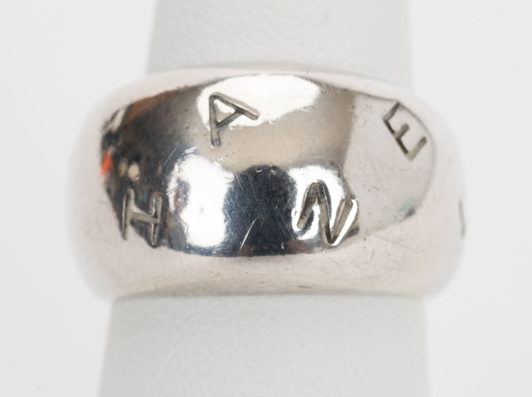 Chanel Logo Sterling Silver Ring