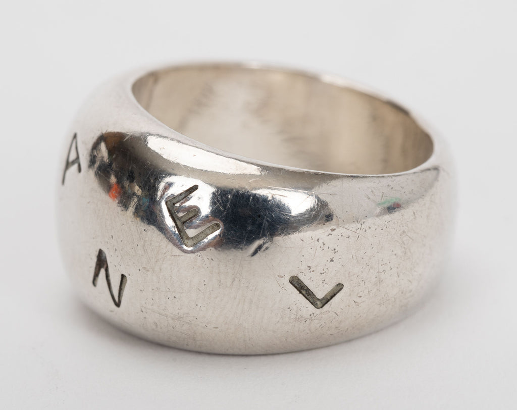 Chanel Logo Sterling Silver Ring