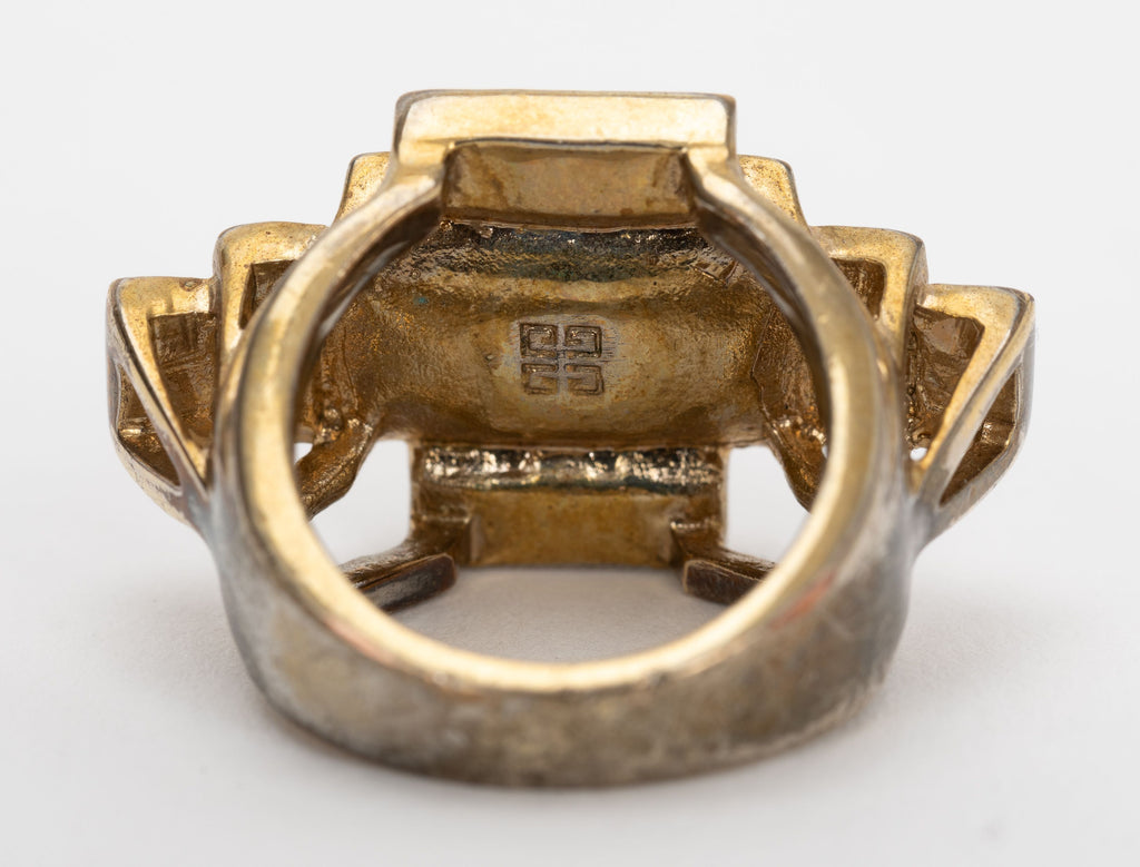 Givenchy Oversize Crystal Cocktail Ring