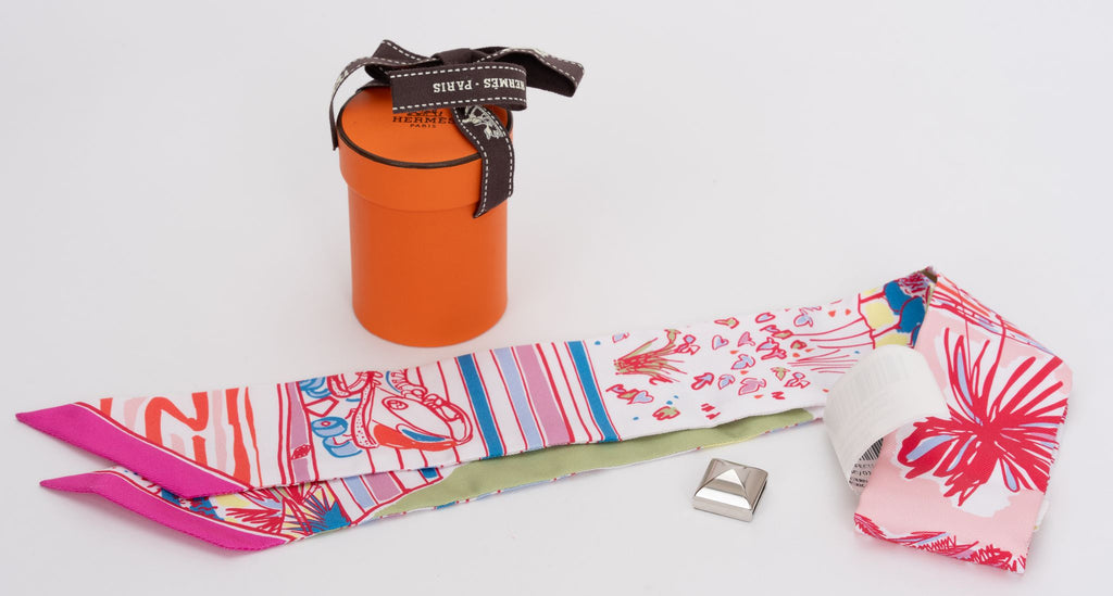 Hermes "Rayures D'Ete" Twilly w/Medor