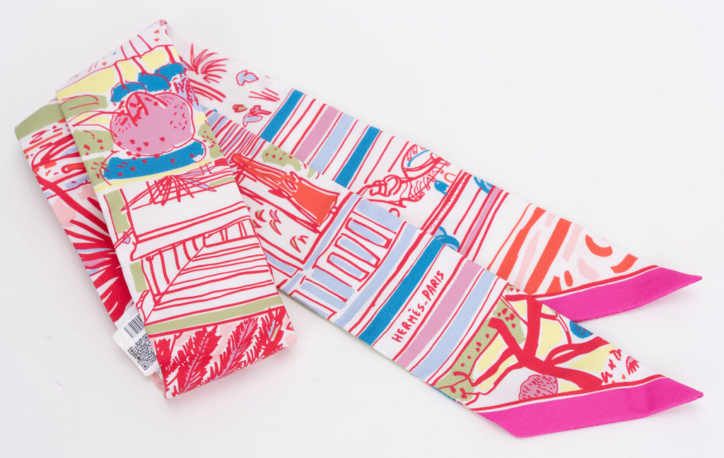 Hermes "Rayures D'Ete" Twilly w/Medor