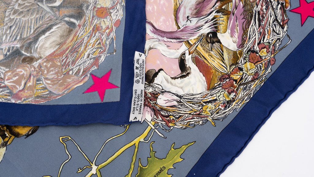Hermès Blue Texas Wildlife Scarf Oliver