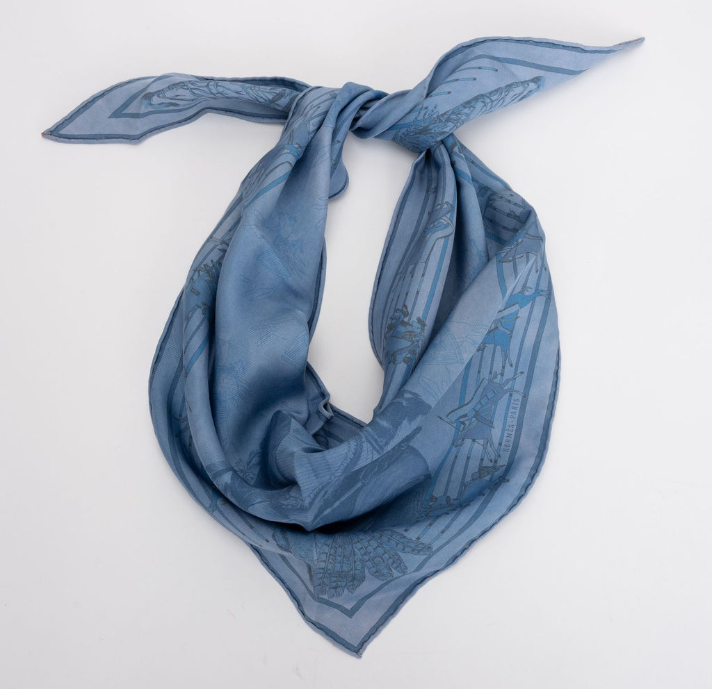Hermès Tie Dye LIm.Ed. Panee Blue Scarf