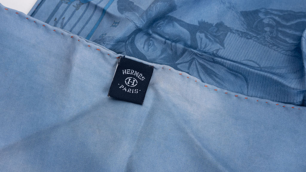 Hermès Tie Dye LIm.Ed. Panee Blue Scarf