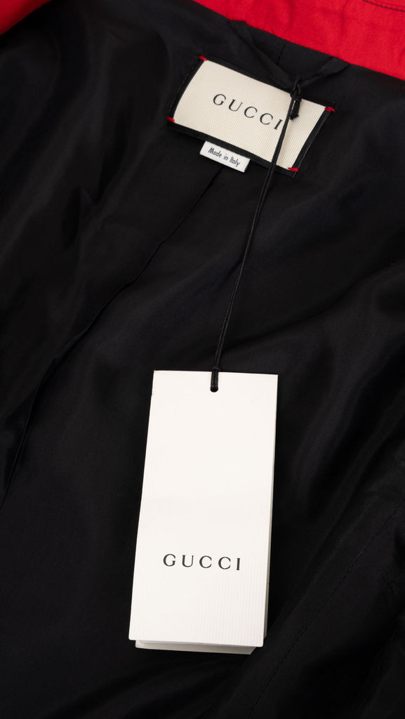 Gucci New Silk Twill Blazer With Tag