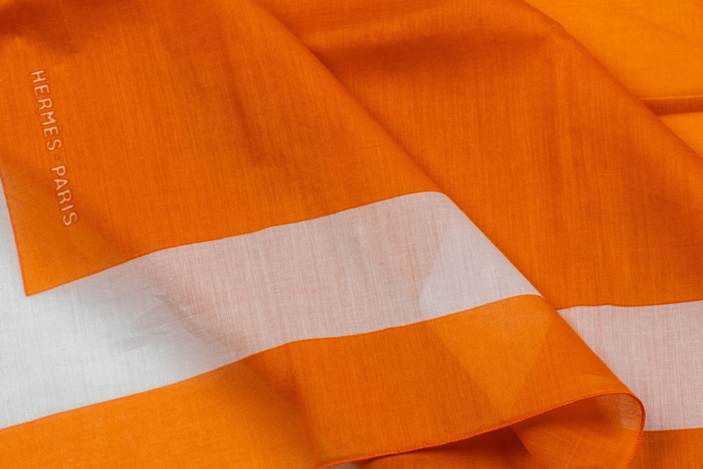 Hermès New Rust Cotton Beach Sarong