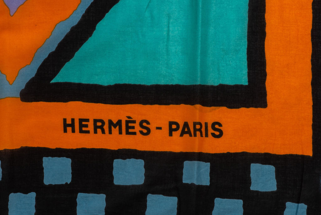 Hermès Geometric Cotton Beach Sarong