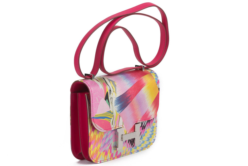 Hermès New  Constance 24 "Marble Silk"