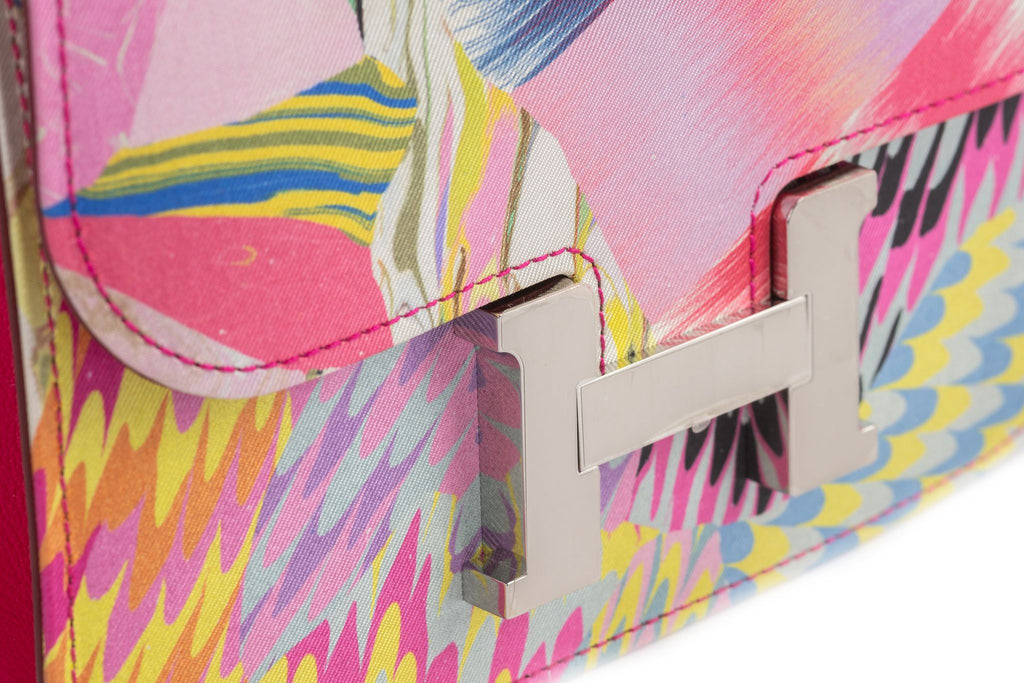 Hermès New  Constance 24 "Marble Silk"