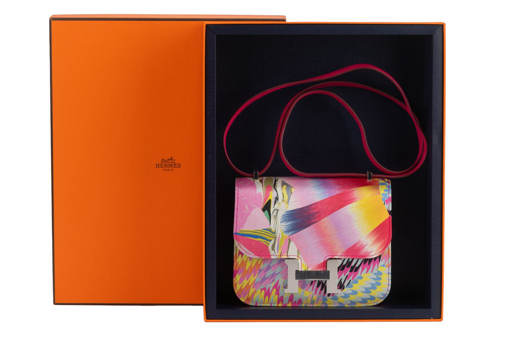 Hermès New  Constance 24 "Marble Silk"