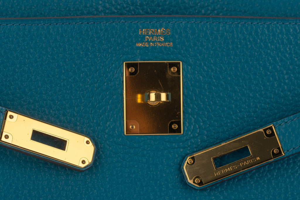 Hermès Kelly 32 Retournè Blue Izmir
