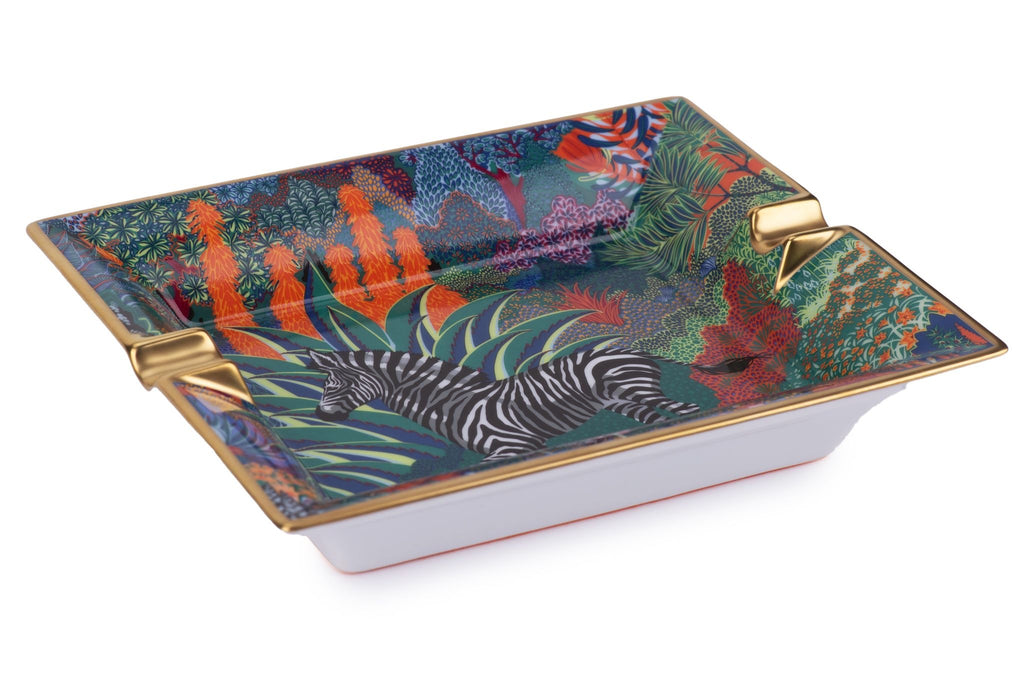 Hermès New Mountain Zebra Ashtray W/ Box