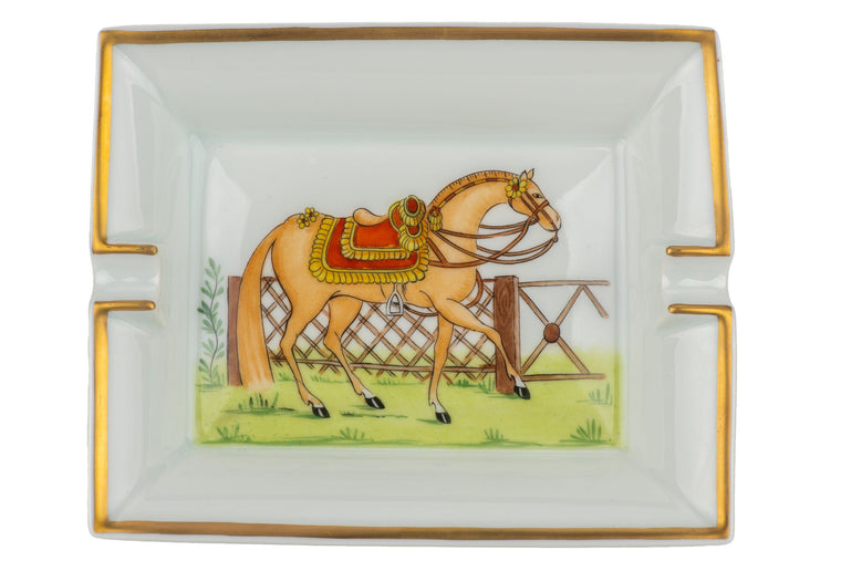 Hermès Red Saddle Horse Ashtray