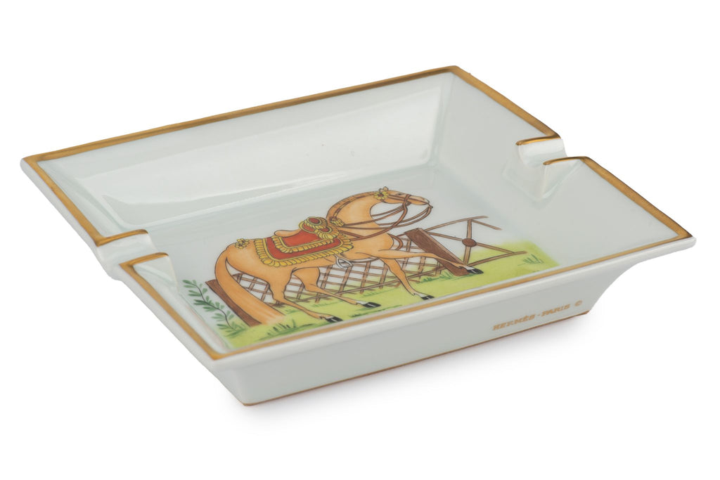 Hermès Red Saddle Horse Ashtray