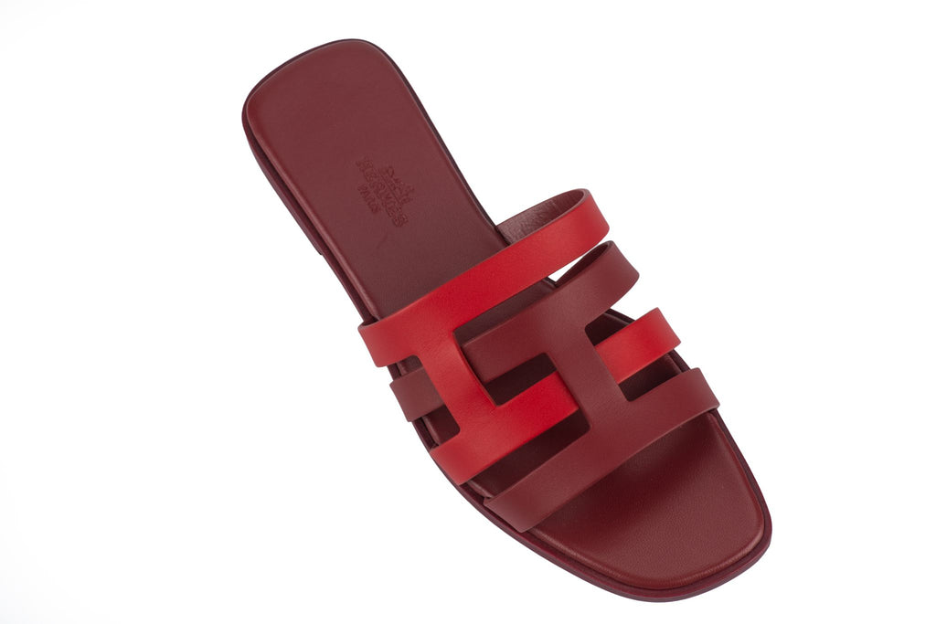 Hermès New Amore Sandal Rouge Grenat
