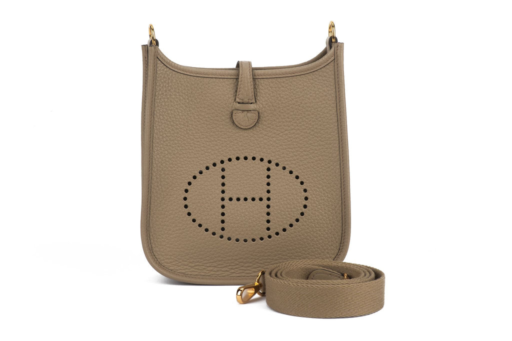Hermès New Sage Mini Evelyne Gold