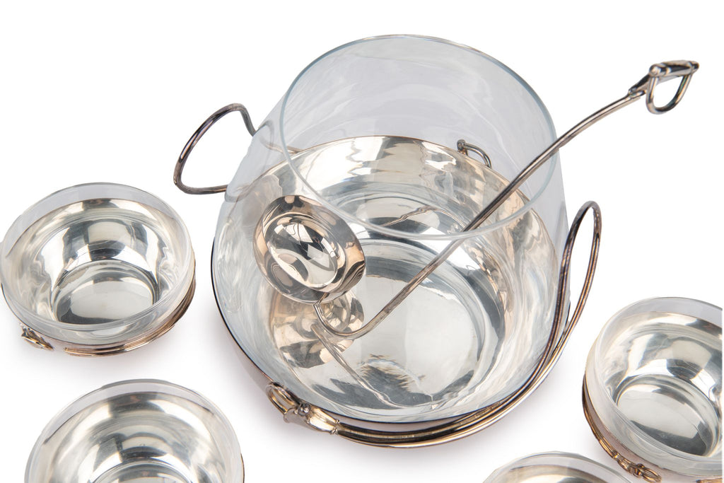 Gucci Rare Silver Crystal Punch Set