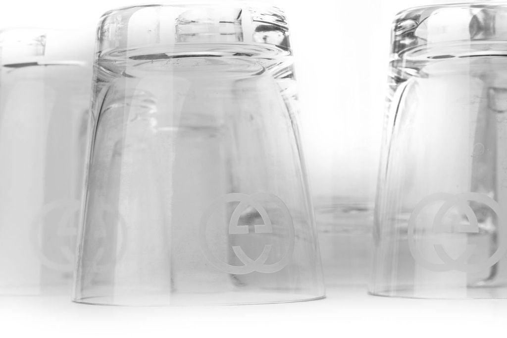 Gucci Vintage Caraffe Tumblers Logo Set
