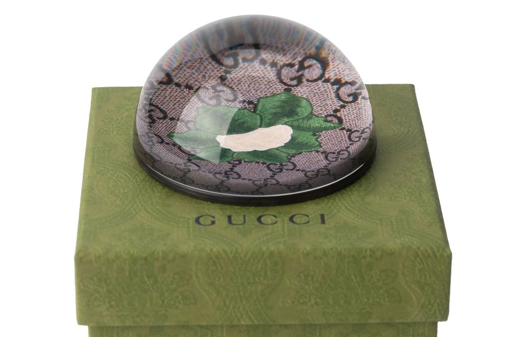 Gucci Glass Paperweight W/Original Box