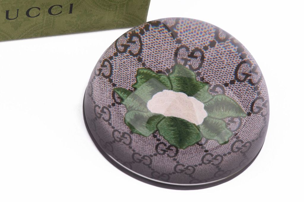 Gucci Glass Paperweight W/Original Box