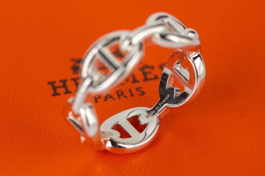 Hermès New Chaine D'Ancre Sterling Ring