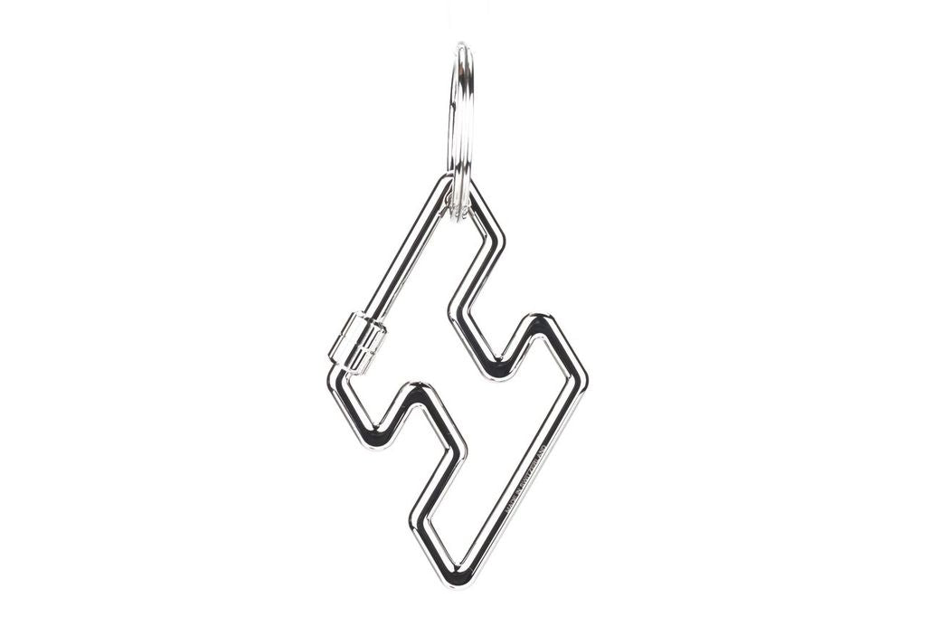 Hermès Steel H Keychain New In Box