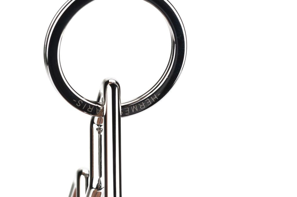 Hermès Steel H Keychain New In Box