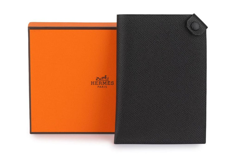 Hermès New Black Epsom Passport Cover
