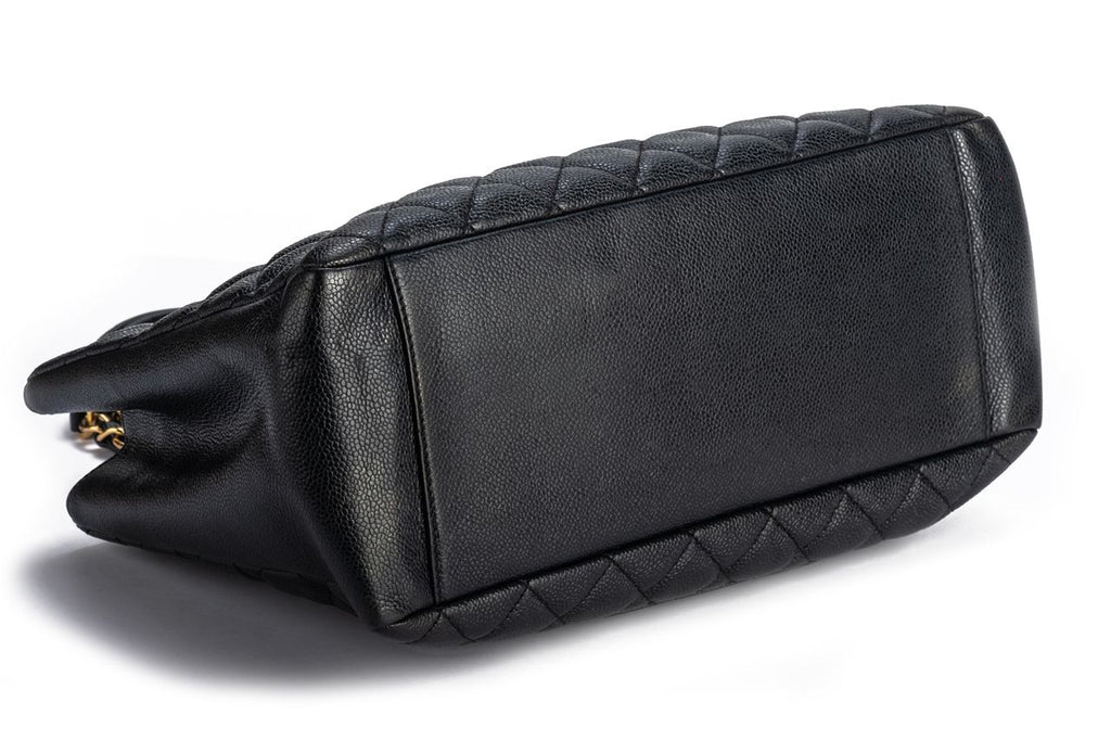Chanel GMT Black Caviar Gold Shopper
