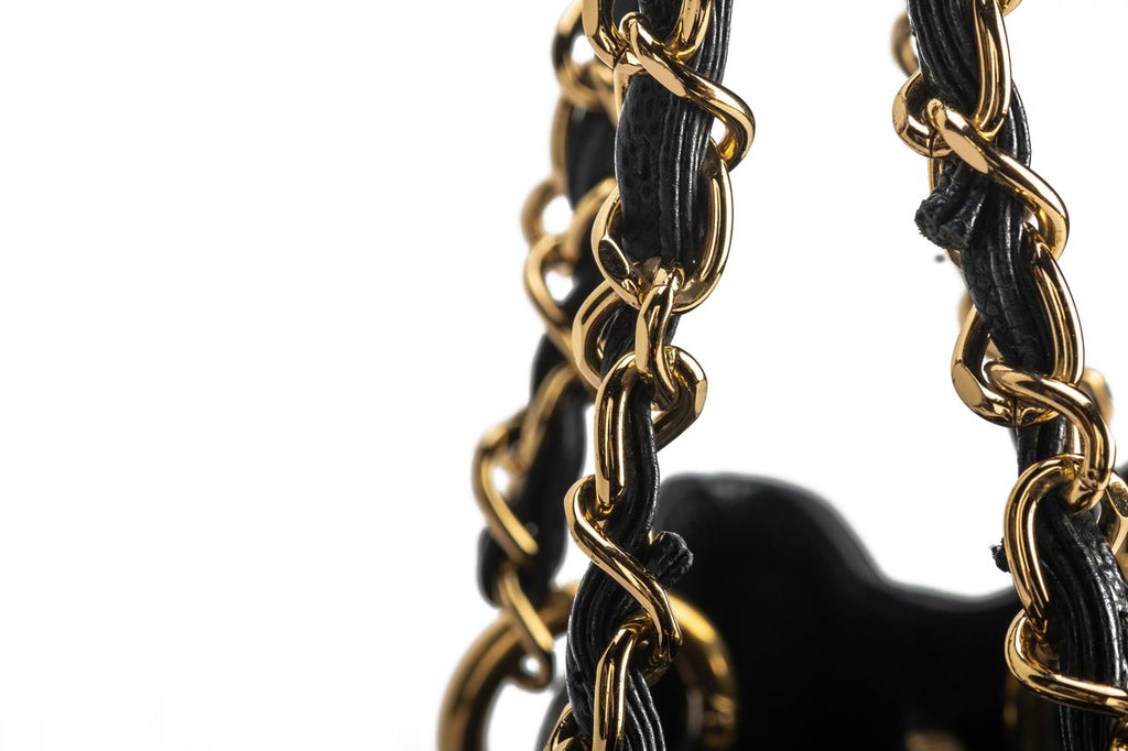 Chanel GMT Black Caviar Gold Shopper