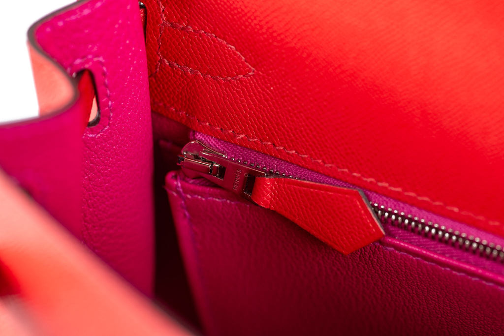 Hermès Kelly Sellier Verso Rouge Piment