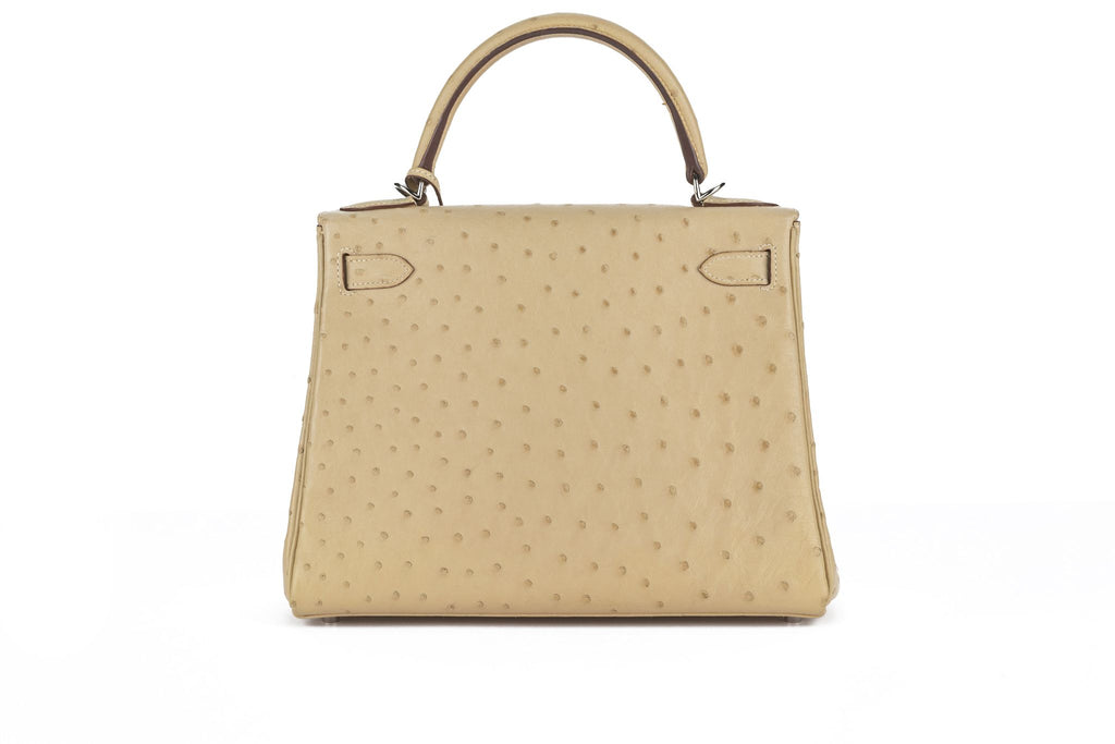 Hermès Kelly 28 Ostrich Parchemin