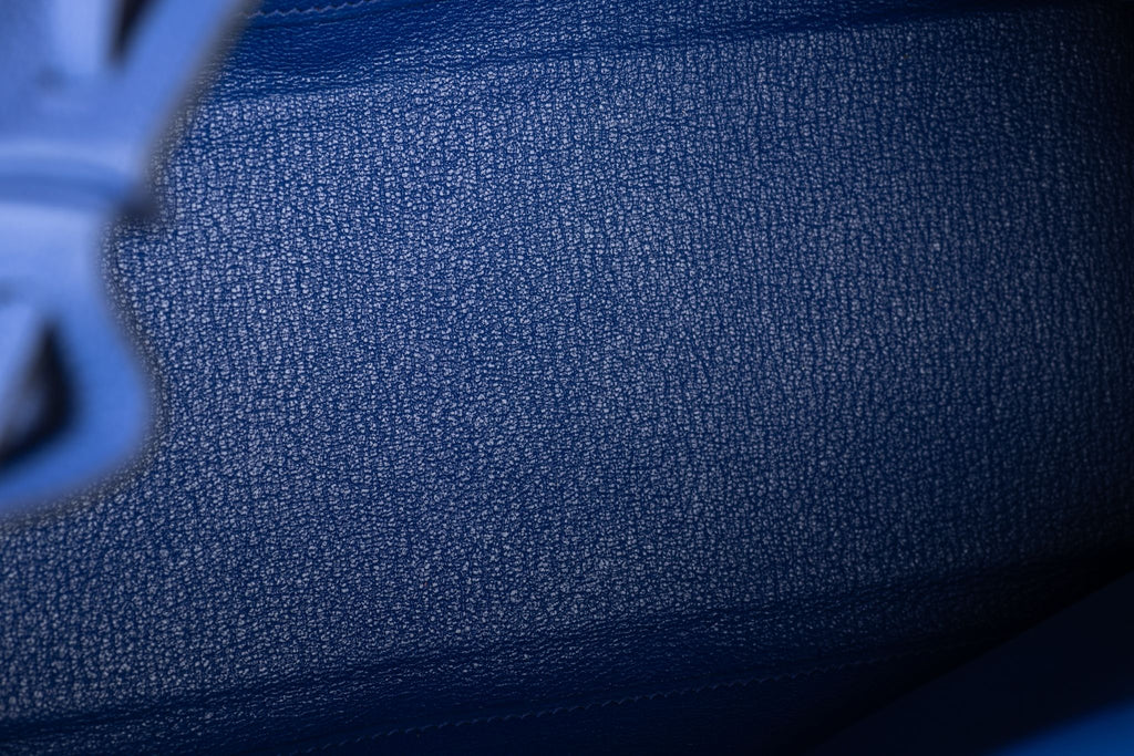Hermès Kelly 32 Au Trot Electric Blue