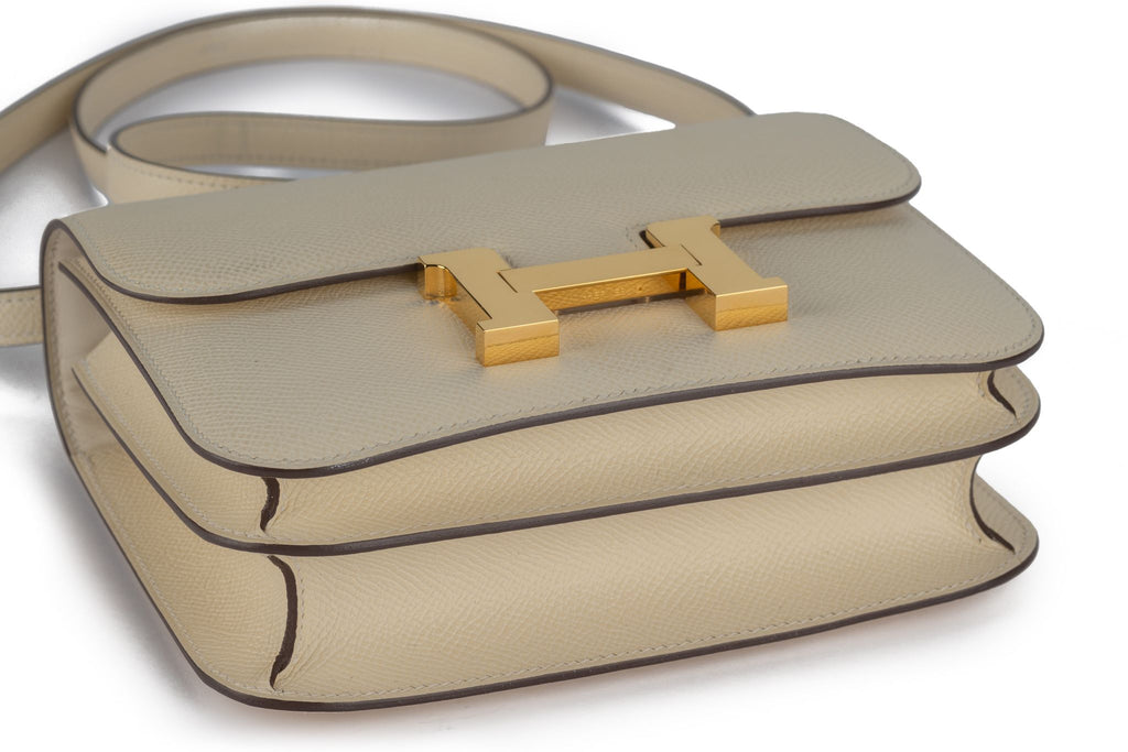 Hermès Mini Constance 18cm Craie