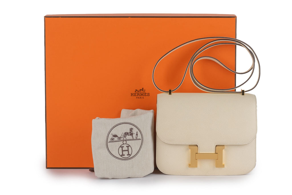 Hermès Mini Constance 18cm Craie