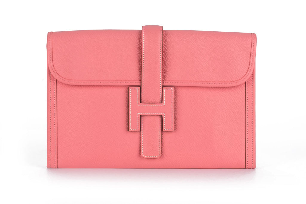 Hermès Jige Elan 29 Clutch Rose Confetti