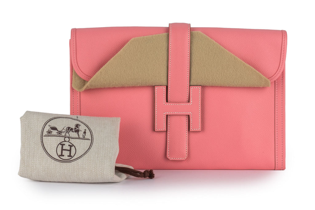 Hermès Jige Elan 29 Clutch Rose Confetti