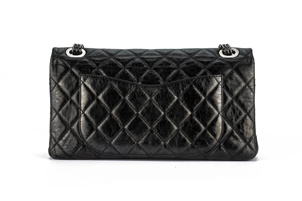 Chanel Black Reissue Double Flap Bag 227