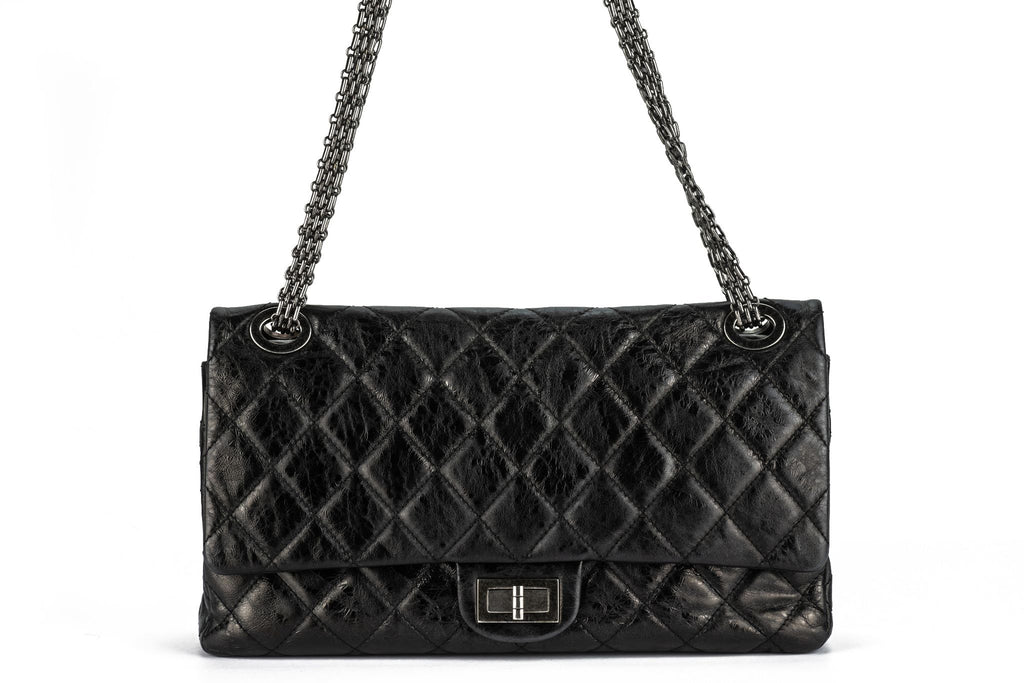 Chanel Black Reissue Double Flap Bag 227
