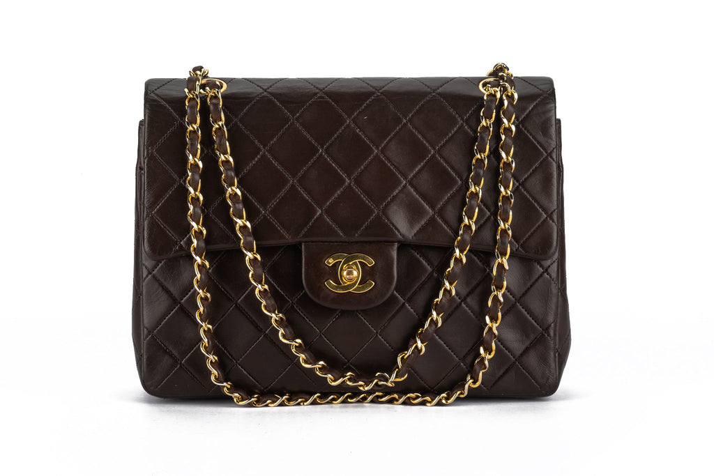 Chanel Chocolate Medium Double Flap Bag