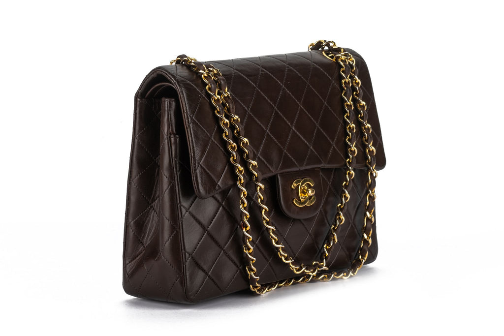 Chanel Chocolate Medium Double Flap Bag