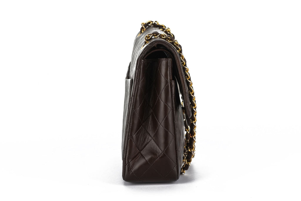 Chanel Chocolate Medium Double Flap Bag