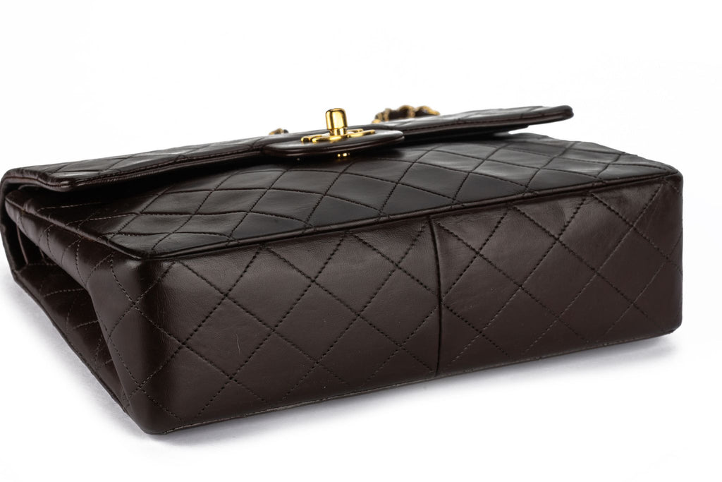 Chanel Chocolate Medium Double Flap Bag