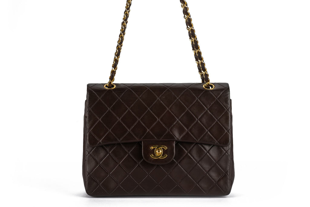 Chanel Chocolate Medium Double Flap Bag