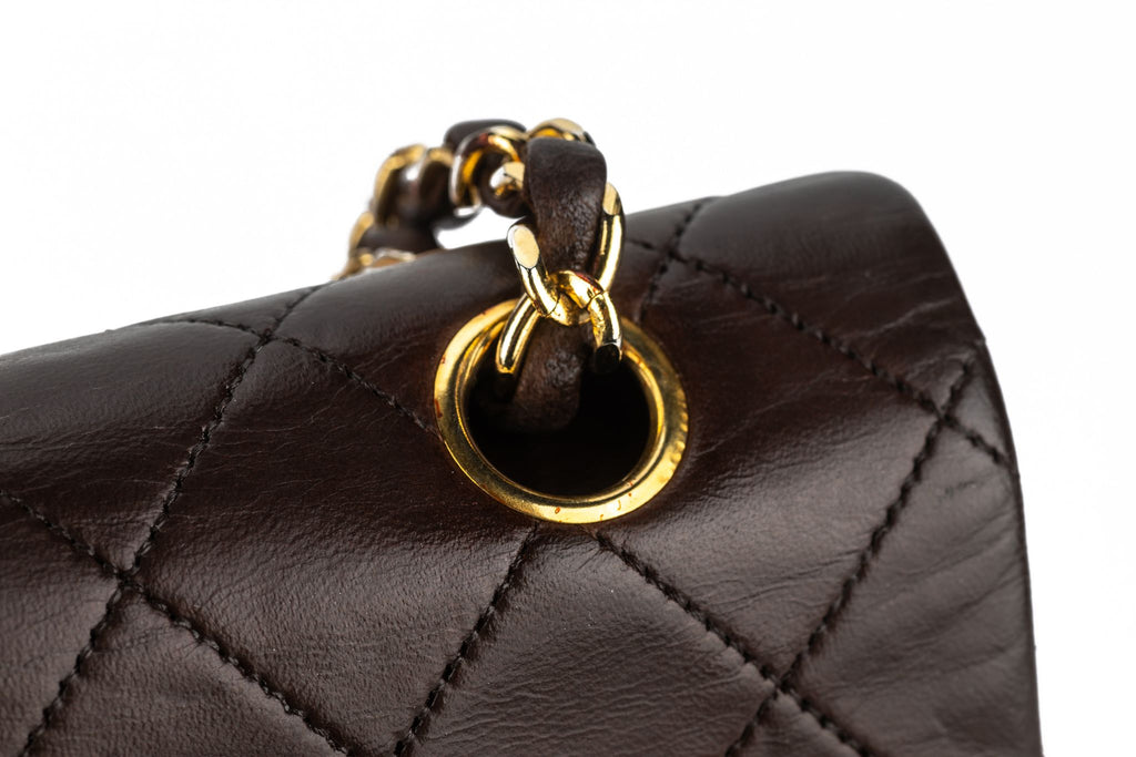 Chanel Chocolate Medium Double Flap Bag