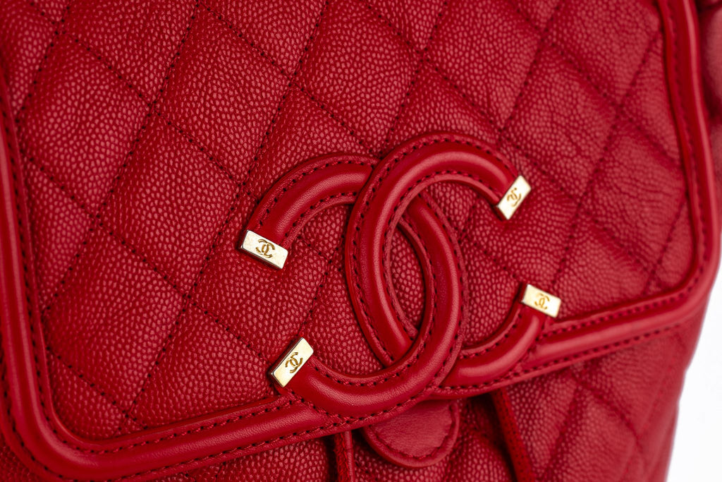 Chanel Caviar Quilted Filigree Backpack