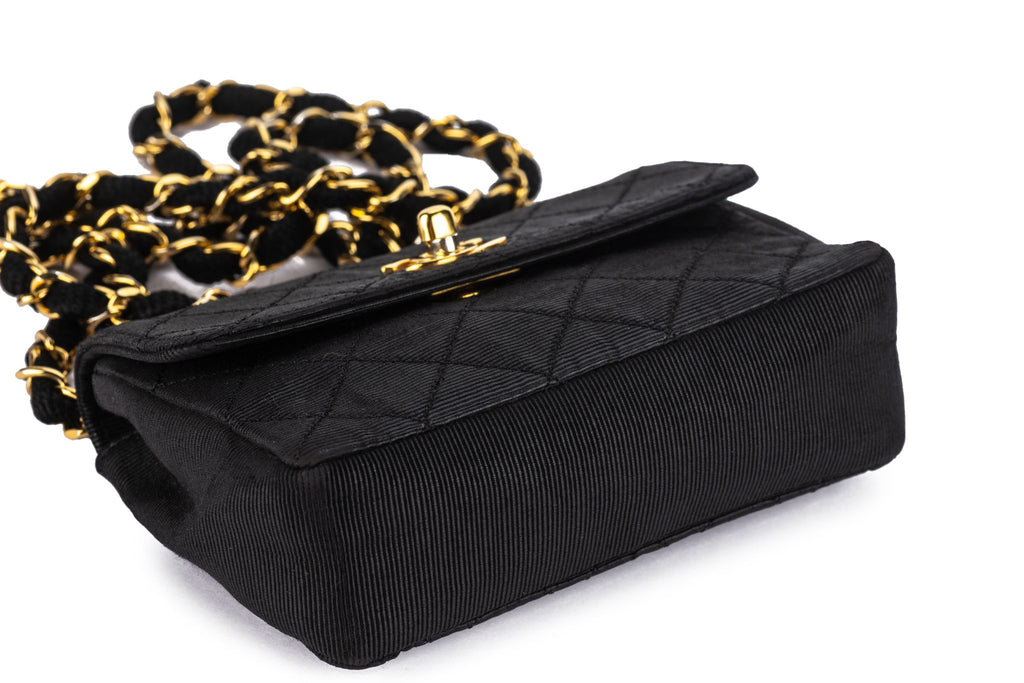 Chanel Quilted Canvas Mini Flap Bag