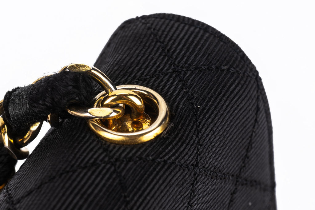 Chanel Quilted Canvas Mini Flap Bag