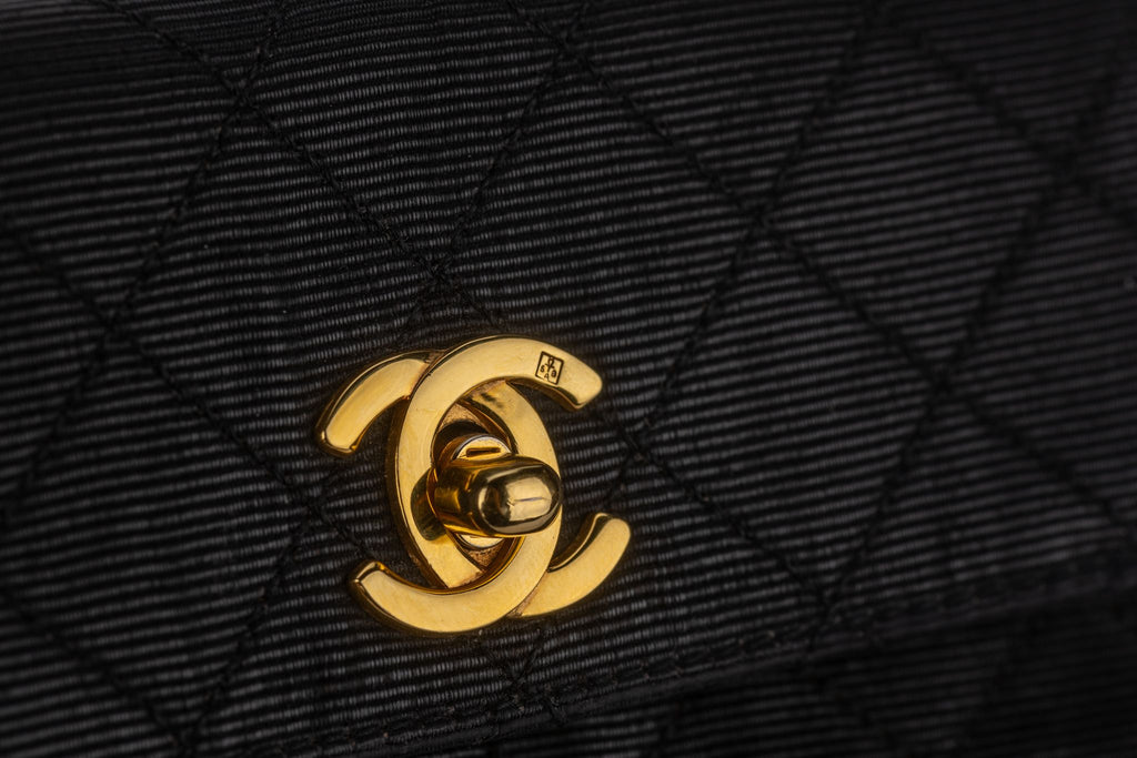 Chanel Quilted Canvas Mini Flap Bag