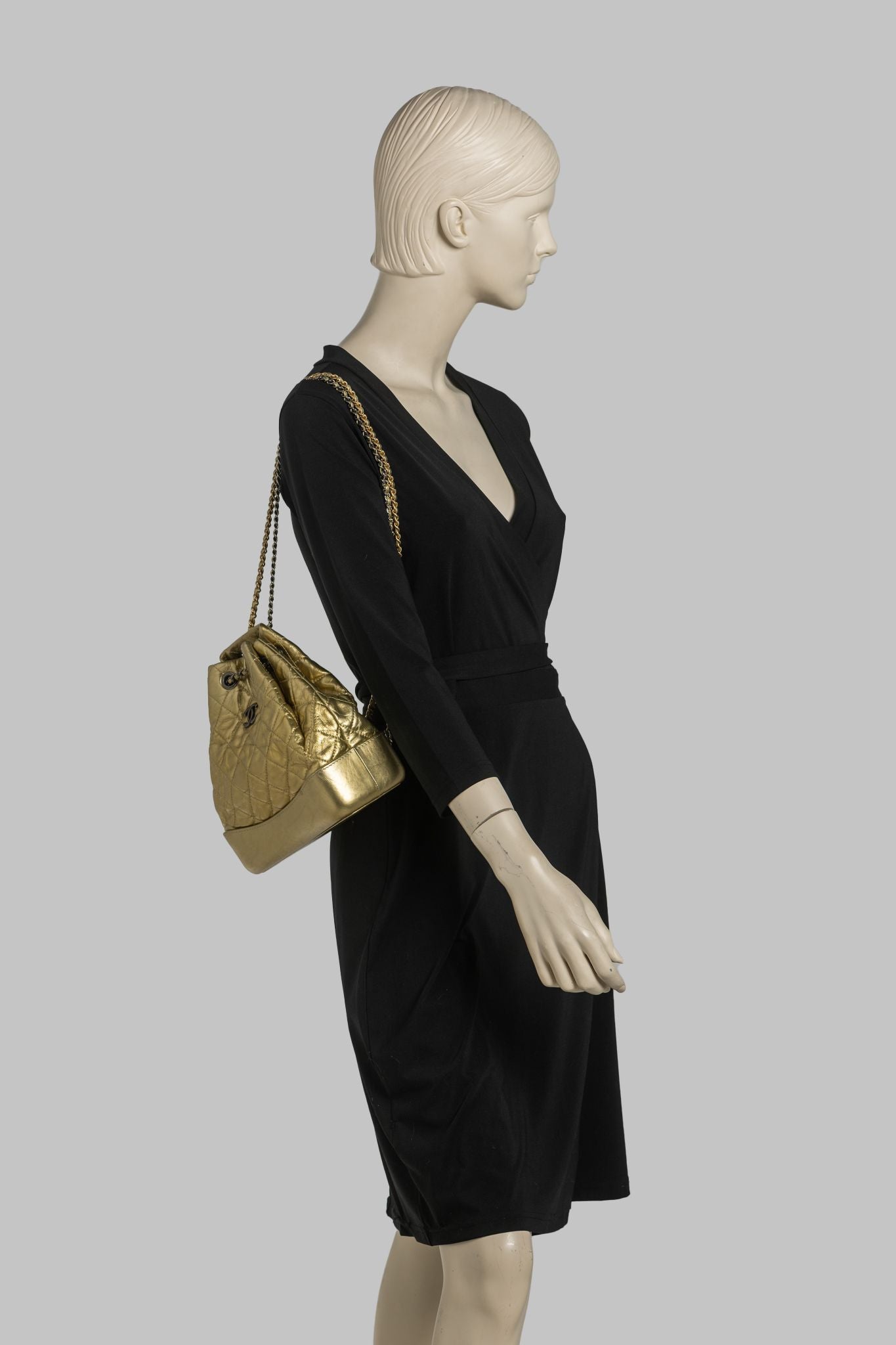Chanel Gabrielle Gold Backpack - Vintage Lux Chanel Gabrielle Gold Backpack - Vintage Lux